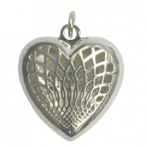 Aromatherapy Jewelry Heart, Sterling Silver