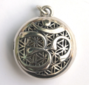 Aromatherapy Jewelry - Scent Chamber OM, sterling silver