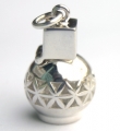 Aromatherapy Jewelry Fragrance Bottle, Silver