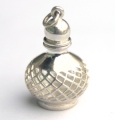 Aromatherapy Jewelry Genie Bottle, Silver