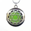 Aromatherapy Chakra Pendant Chakra 6, Third Eye - Sterling Silver, Purple