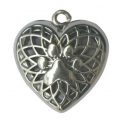 Aromatherapy Jewelry Heart, Puppy Paw, Sterling Silver