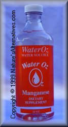 nerve damage and manganese ionic mineral water