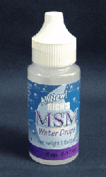 MSM methylsufonylmethane ear and eye drops