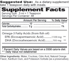 omega-3 fatty acid label